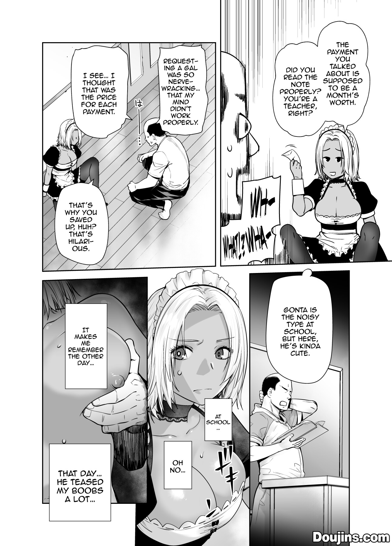 Hentai Manga Comic-The Black Gal Who Became The Homeroom Teacher's Maid 2-Read-9